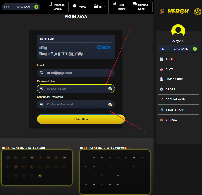 Langkah mudah reset password