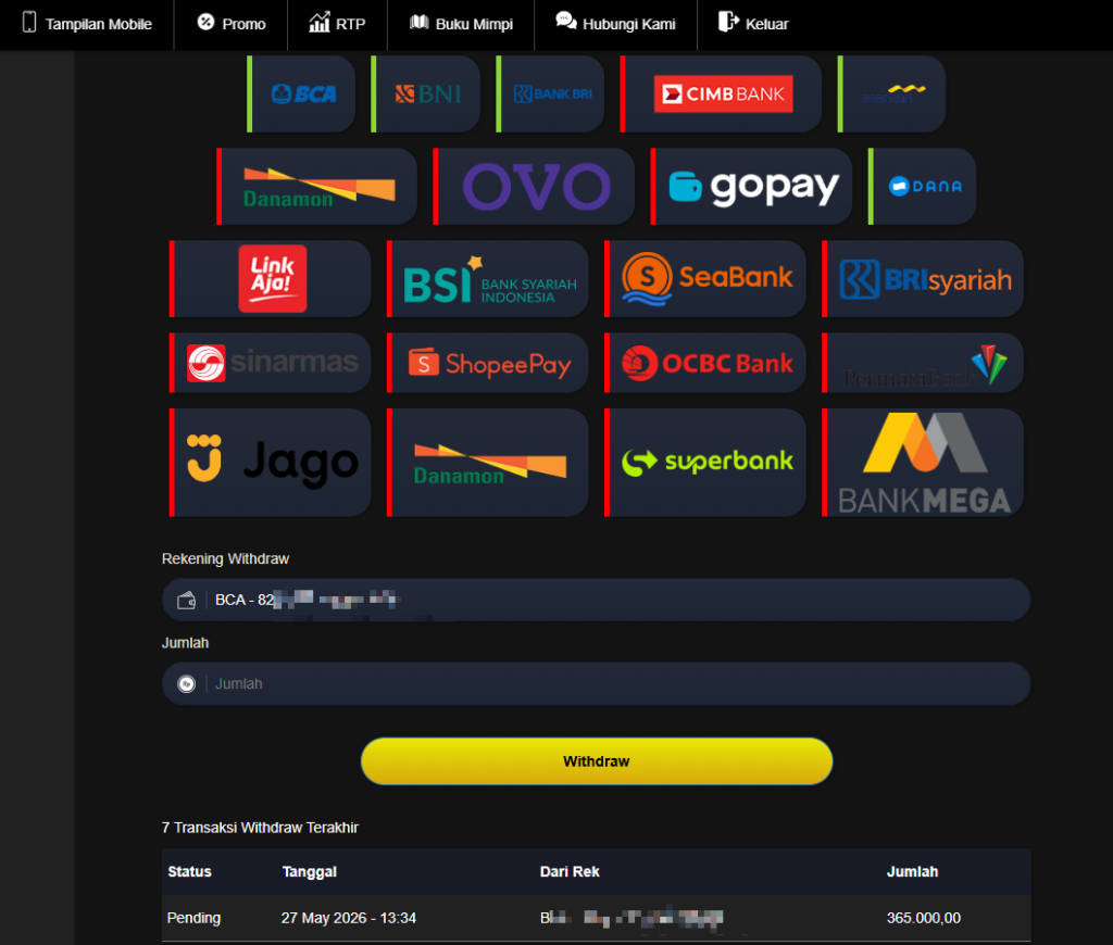 Withdraw Pending